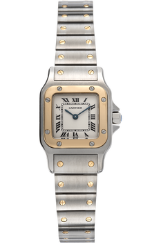 Santos Galbee Yellow Gold and Stainless Steel Quartz