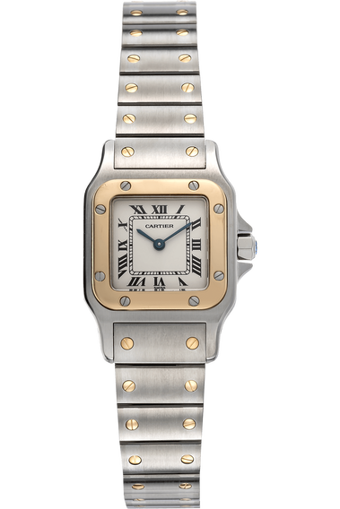 Santos Galbee Yellow Gold and Stainless Steel Quartz