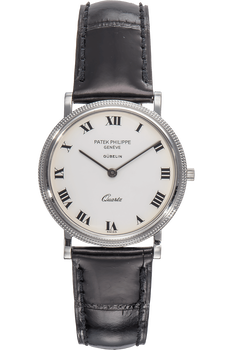 Calatrava Reference 3744 White Gold Quartz