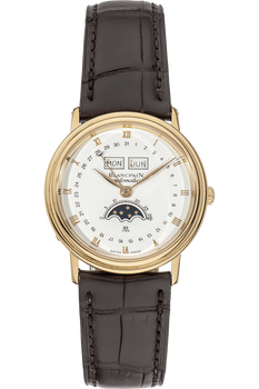 Villeret Triple Calendar Moon Phase Yellow Gold Manual