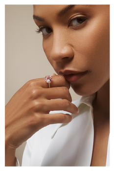 Peekaboo Morganite Ring