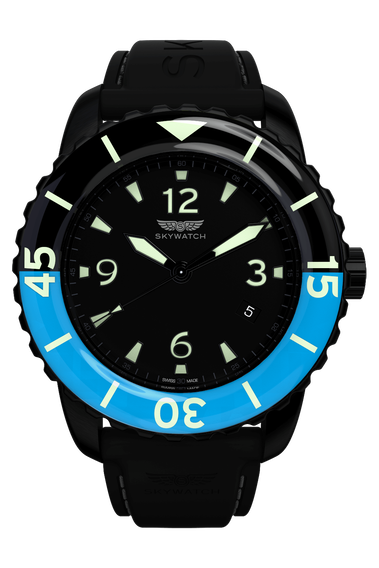44mm 3-Hand Black IP