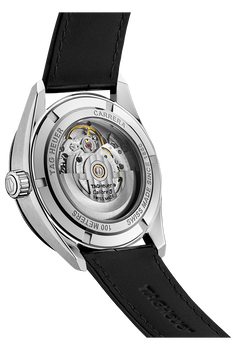 Carrera Calibre 5 Automatic Silver Leather Watch