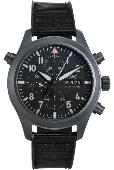 Pilot&#39;s Watch Double Chronograph TOP GUN Ceramic and Titanium Automatic