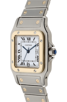 Santos Yellow Gold and Stainless Steel Automatic