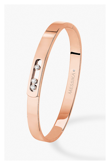 Move Noa Bangle in Pink Gold Size XL