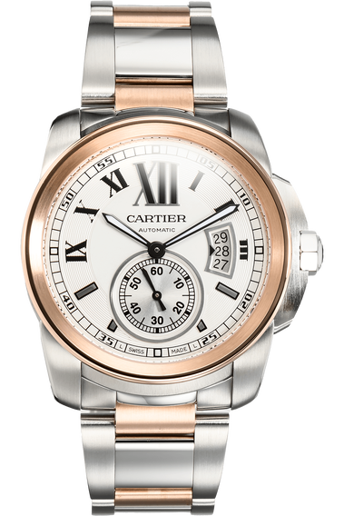 Calibre de Cartier Rose Gold and Stainless Steel Automatic