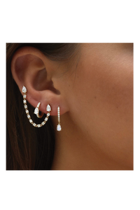 Diamond Loop Earring