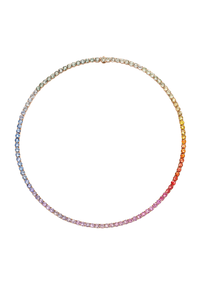 Pastello Rainbow Riviere Necklace