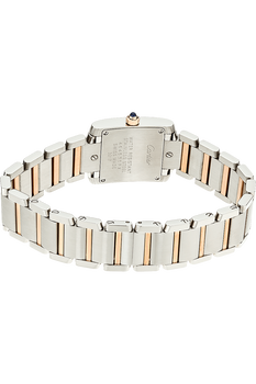 Tank Francaise Rose Gold and Stainless Steel Quartz