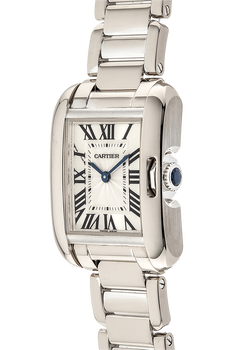 Tank Anglaise White Gold Quartz