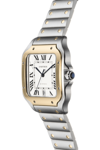 Santos Yellow Gold and Stainless Steel Automatic