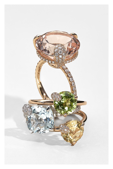 Peekaboo Morganite Ring
