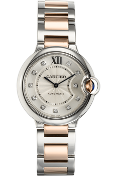 Ballon Bleu Rose Gold and Stainless Steel Automatic