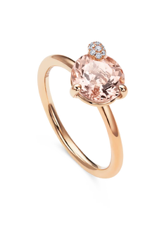 Peekaboo Morganite Ring