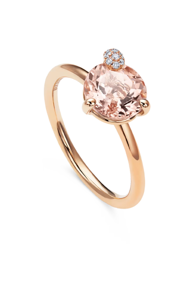 Peekaboo Morganite Ring