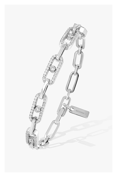 Move Link Multi Bracelet in White Gold
