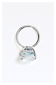 Peekaboo Aquamarine Ring