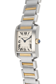 Tank Francaise Yellow Gold and Stainless Steel Quartz
