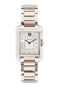 Tank Anglaise Rose Gold and Stainless Steel Quartz