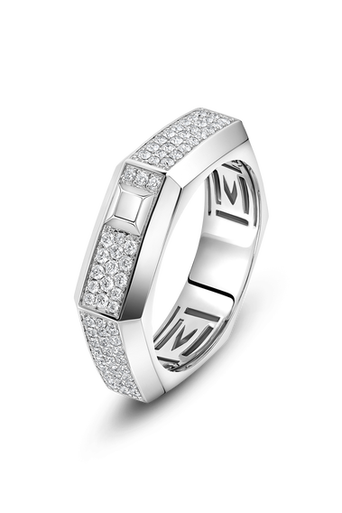 Moderniste Pav&eacute; Ring