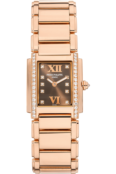Twenty-4 Reference 4908 Rose Gold Quartz