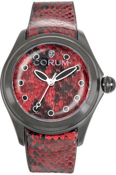 Bubble Red Python PVD Black and Stainless Steel Automatic