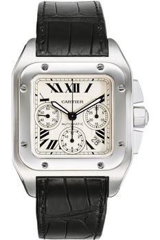 Santos 100 Chronograph Stainless Steel Automatic