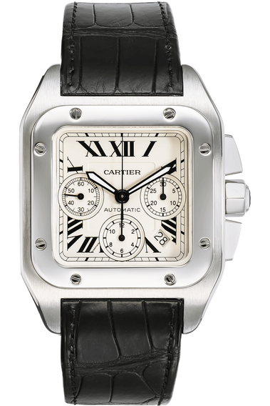 Santos 100 Chronograph Stainless Steel Automatic