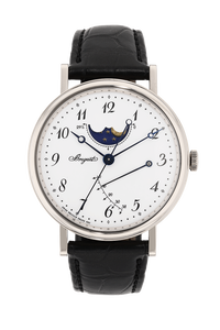 Classique Phase de Lune White Gold Automatic