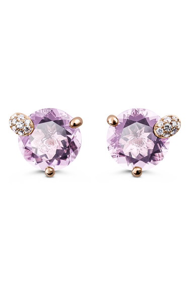Peekaboo Amethyst Earrings