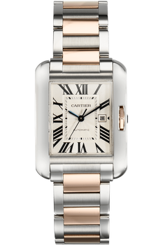 Tank Anglaise Rose Gold and Stainless Steel Automatic
