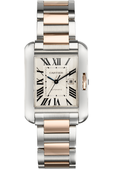 Tank Anglaise Rose Gold and Stainless Steel Automatic