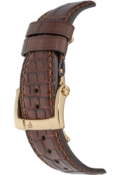 Quadrato Dual Time Perpetual Rose Gold Automatic