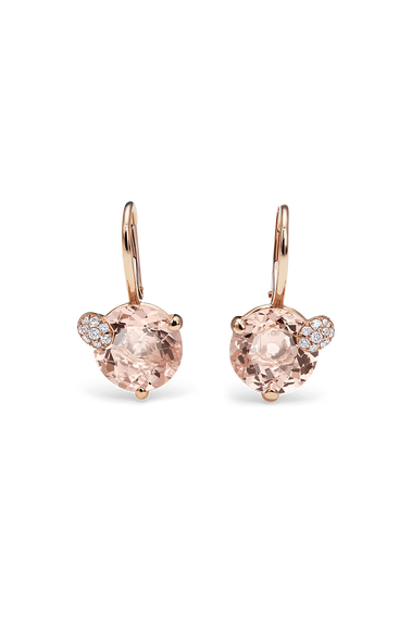 Peekaboo Morganite Ear Pendant