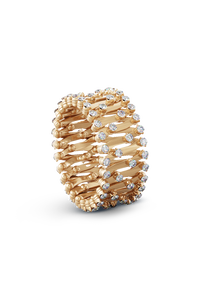 Serafino 1492 Ring Bracelet in Pink Gold