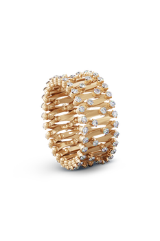 Serafino 1492 Ring Bracelet in Pink Gold