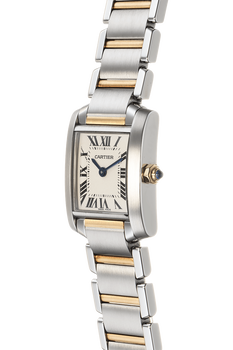 Tank Francaise Yellow Gold and Stainless Steel Quartz