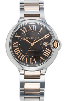 Ballon Bleu Rose Gold and Stainless Steel Automatic
