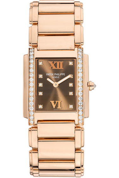 Twenty-4 Reference 4910 Rose Gold Quartz