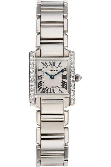 Tank Francaise White Gold Quartz