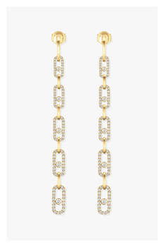 Move Link Multi Earrings in Yellow Gold