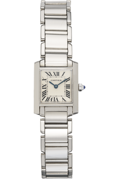 Tank Francaise White Gold Quartz