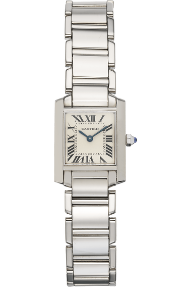 Tank Francaise White Gold Quartz