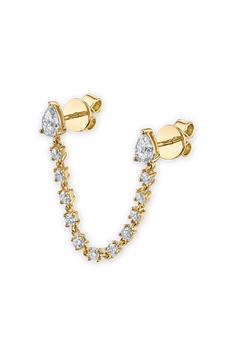 Diamond Loop Earring