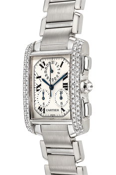 Tank Francaise Chronograph White Gold Quartz
