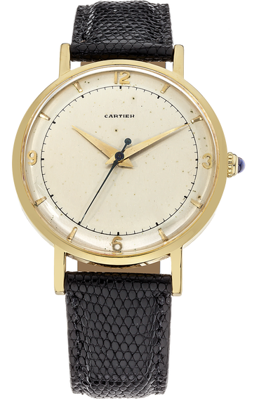 Round Circa 1960s Yellow Gold Manual