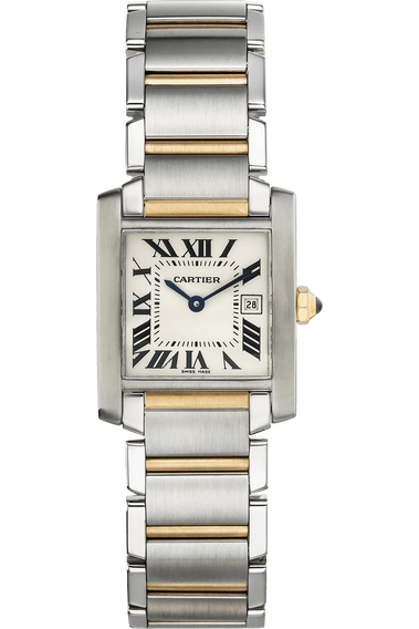 Tank Francaise Yellow Gold and Stainless Steel Quartz
