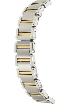 Tank Francaise Yellow Gold and Stainless Steel Quartz