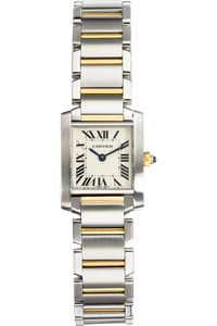 Tank Francaise Yellow Gold and Stainless Steel Quartz